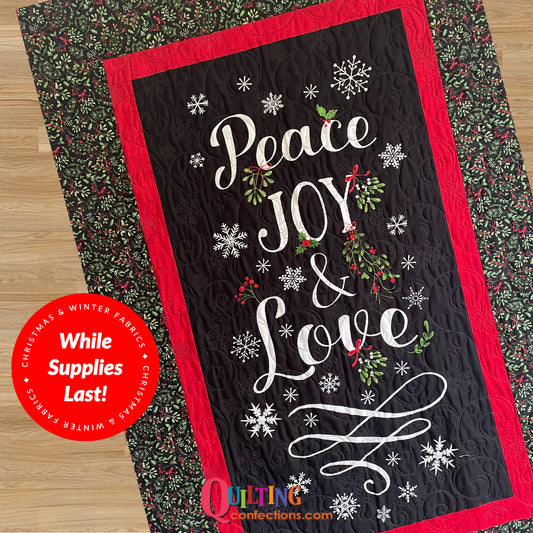 Free Project Idea: Peace, Joy & Love Wall Hanging