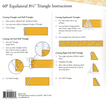 60 Degree Equilateral 8 1/2 Triangle