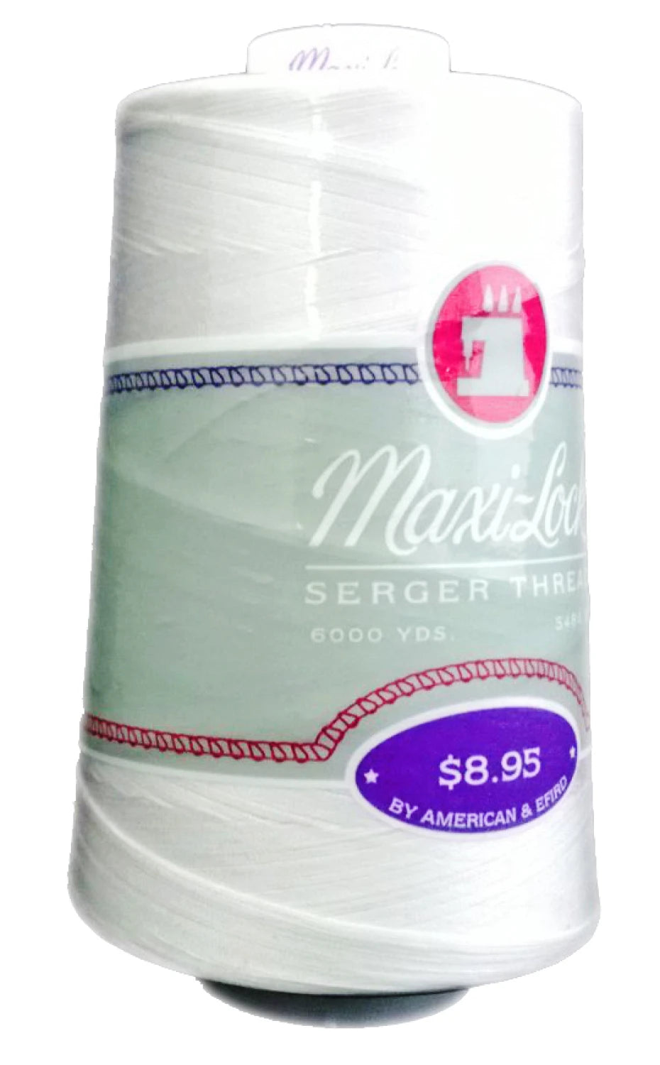 Serger Thread, White, Polyester