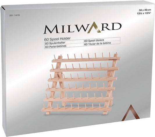 60 Spool Wood Thread Rack