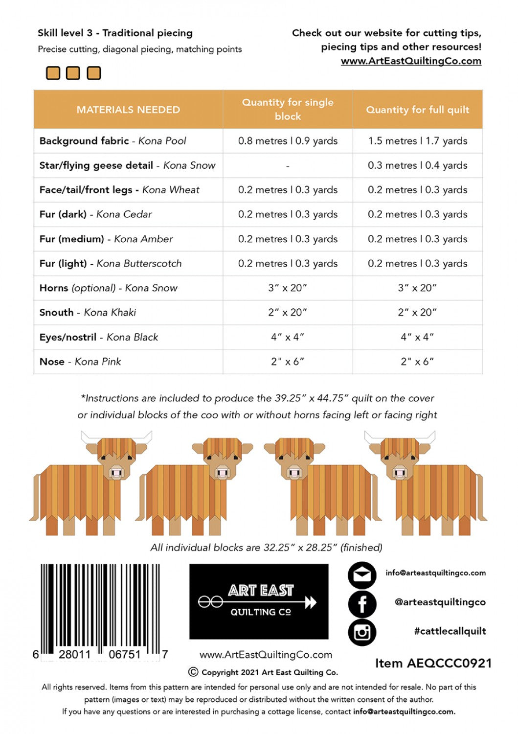 Cattle Call Pattern
