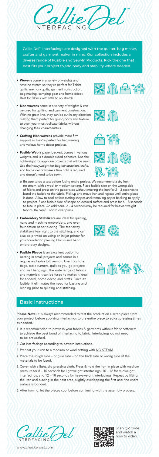 Paper-backed Fusible Web 17"