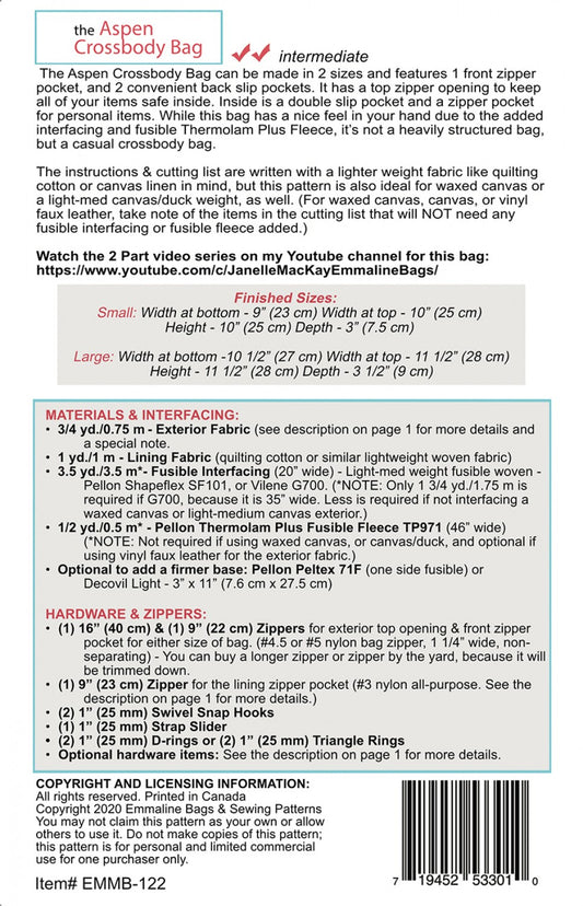 Aspen Cross Body Bag ptn