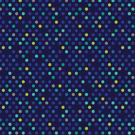 Dazzle Dots 16206-55 Navy Mult