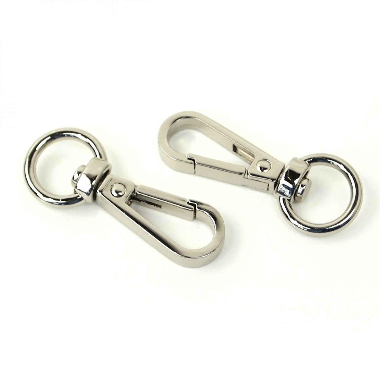 Two 1/2" Swivel Hooks, Nickel