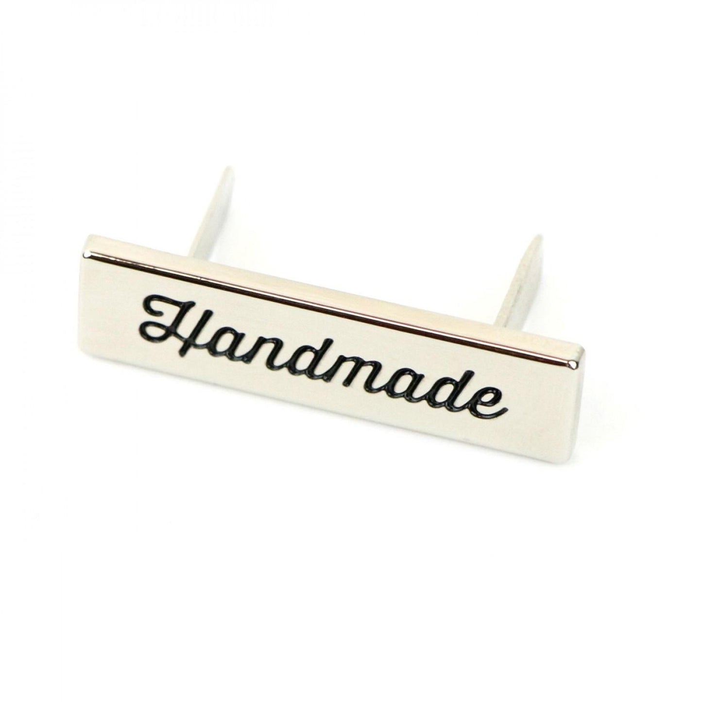 Handmade Script Label Nickel