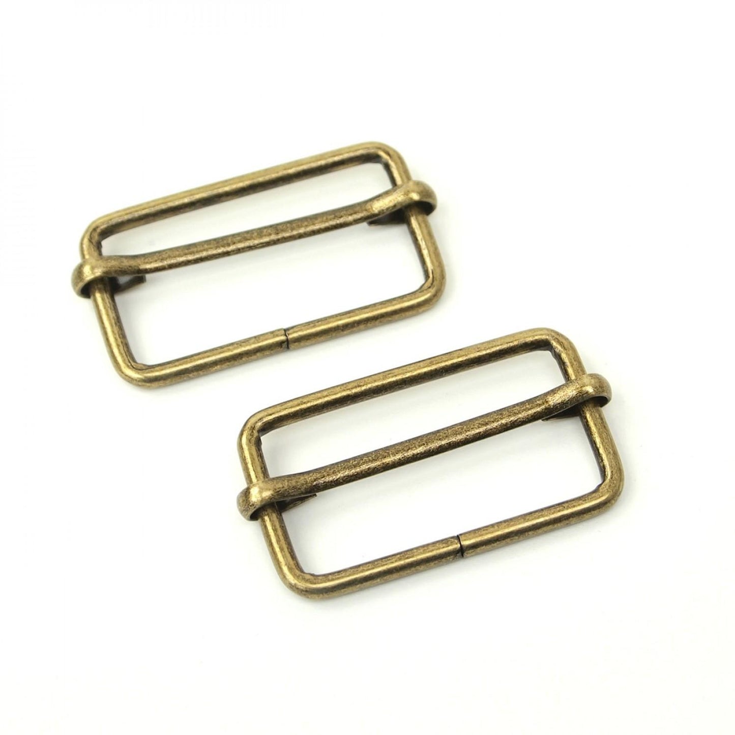 Slider Buckles 1.5" Ant Brass