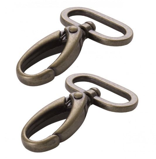 Swivel Hook 1" Ant Brass