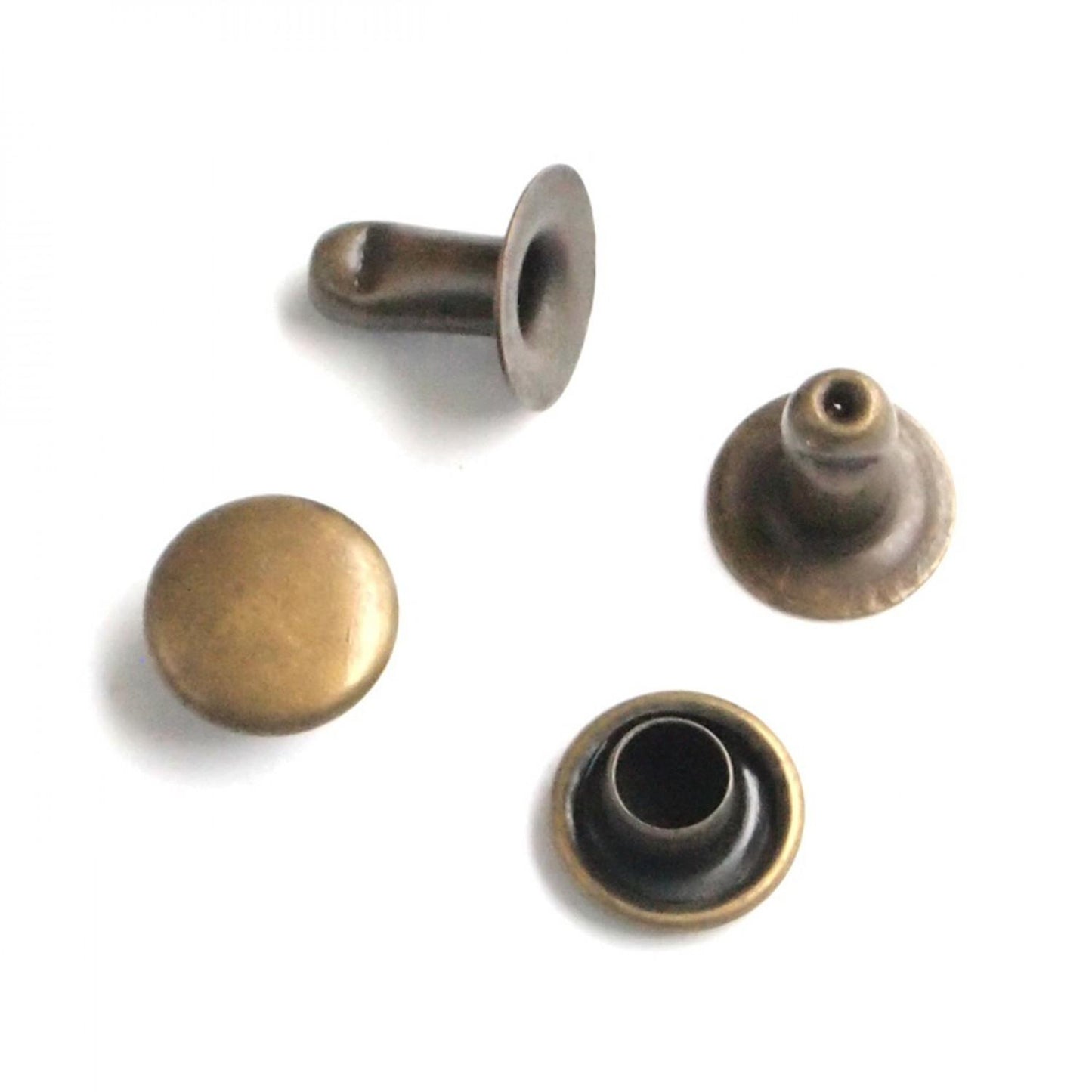 24 Small Rivets 6mm Brass
