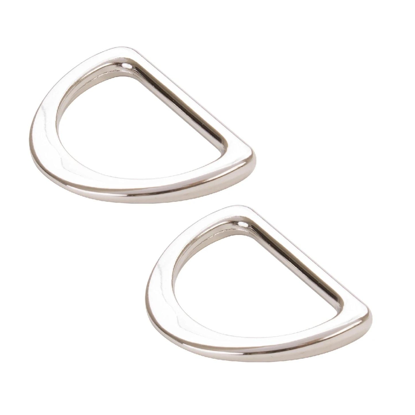 D Ring Flat 1in Nickel
