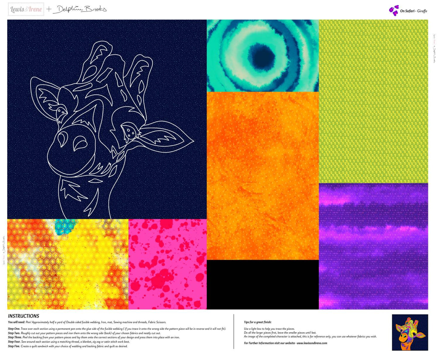 On Safari - Giraffe Panel