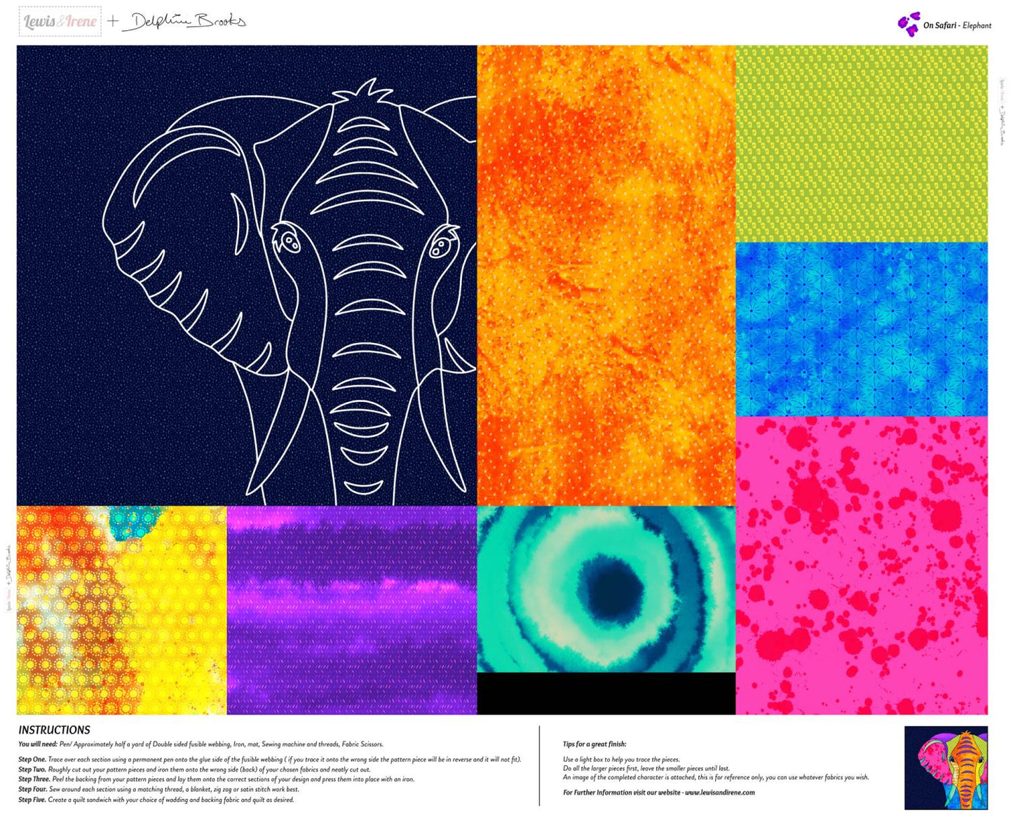 On Safari - Elephant Panel