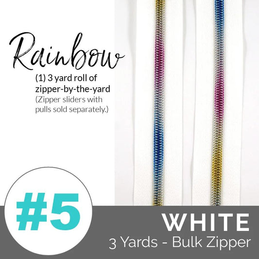 #5 Zip White EBZP5WHT3RN