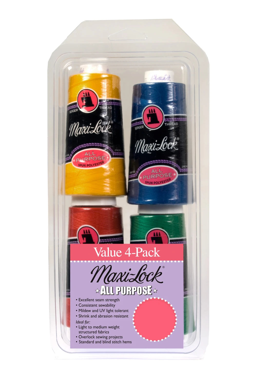 Serger Thread - Brights (4) Polyester