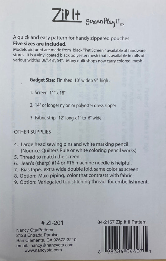 Zip It Screen Play Tote ptn