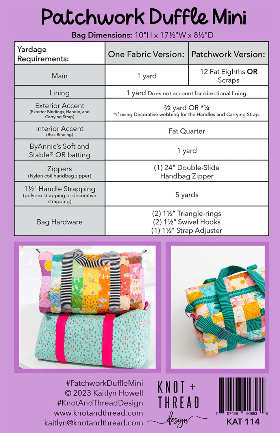 Patchwork Duffle Mini