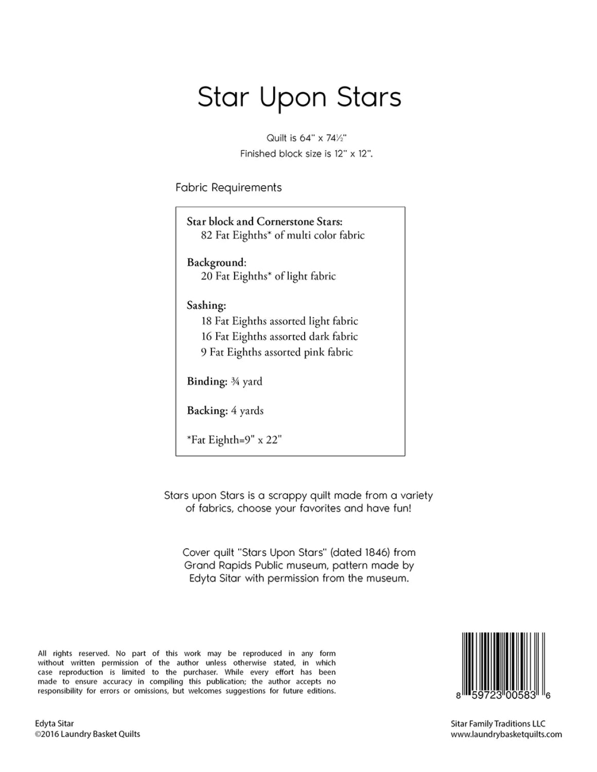 Stars Upon Stars Quilt Pattern