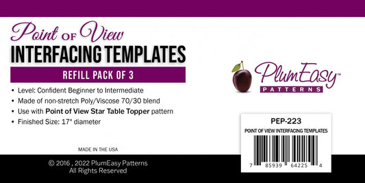 Gabarit d'étoile pliée point de vue (paquet de 3)