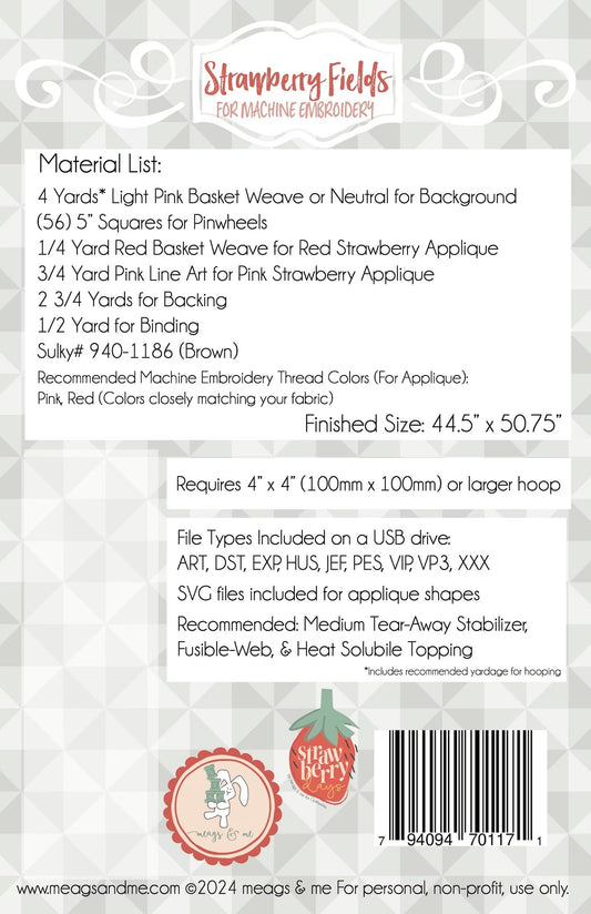 Strawberry Fields Embroidery
