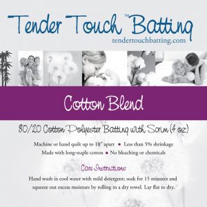 Tender Touch 80/20 Batting - 96"