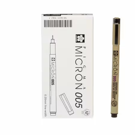 Stylo Pigma Micron noir 0,20 mm Taille 005