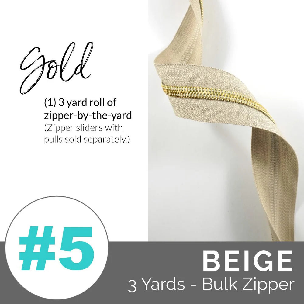 #5 Zip Beige EBZP5-BGE3LTG