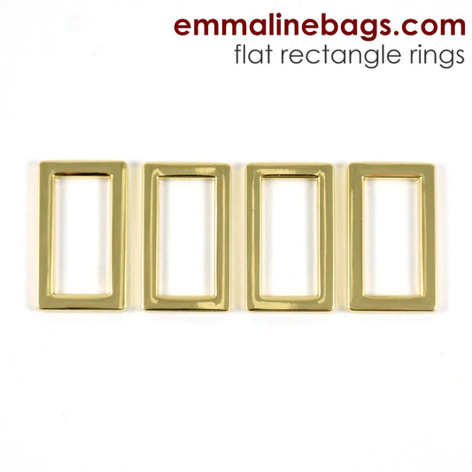 Flat Rectangle Rings (4 Pack)