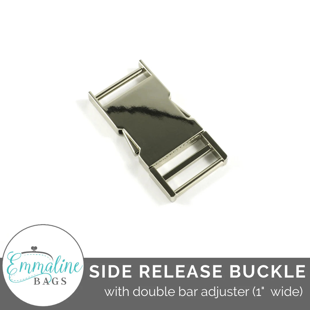 Side Release Buckle: With Double Bar Adjuster - 1" (25 mm)