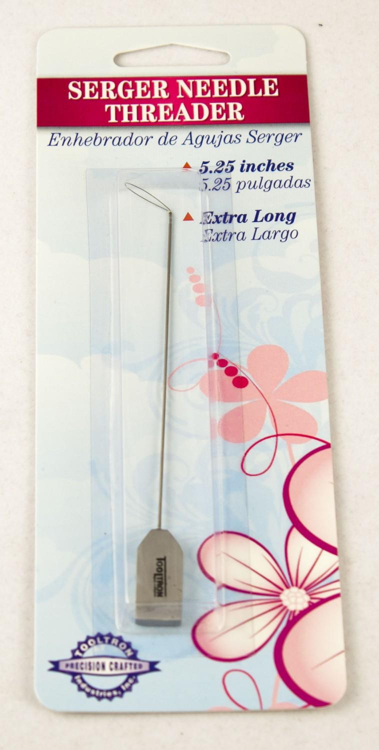 Serger needle threader