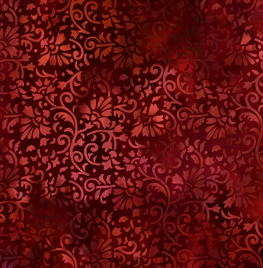 Rainbow of Jewels  Vines Red