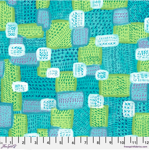 Oh Happy Day! Seed Stitch Aqua