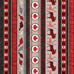 Animal & Leaf Stripe 28742 K