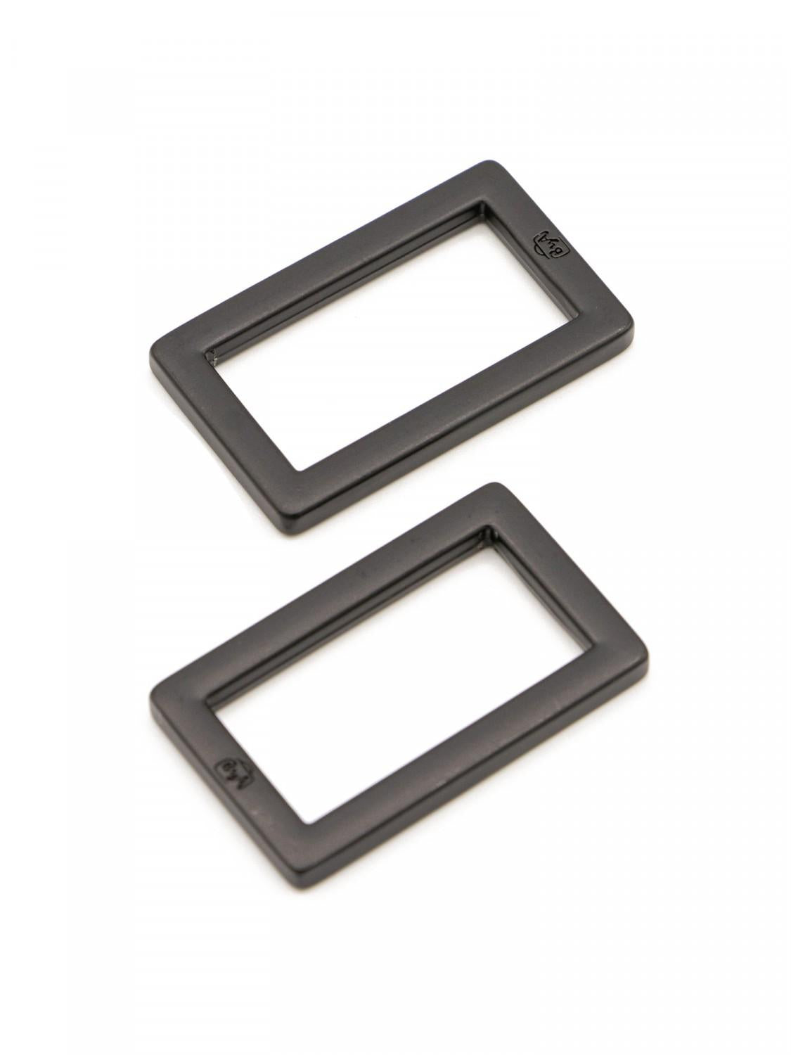 Rect. Ring Flat 1" Black Metal
