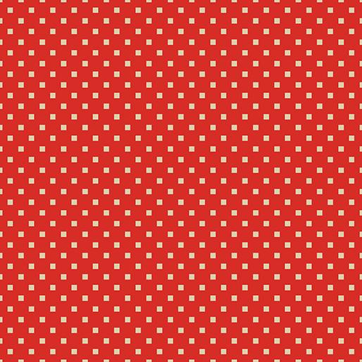Dazzle Dots 16207-10 Red/Linen