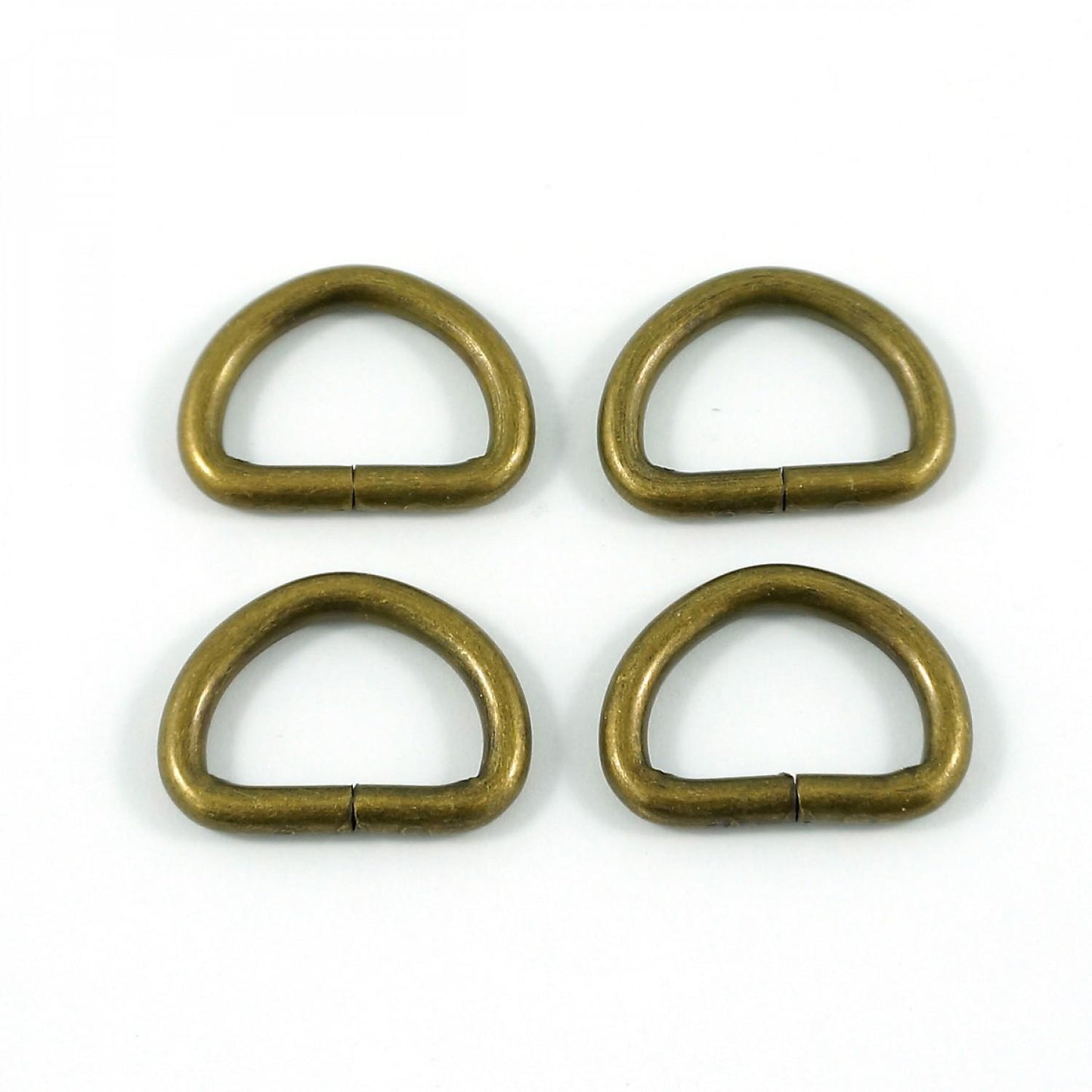 1/2" D-Rings Antique Brass