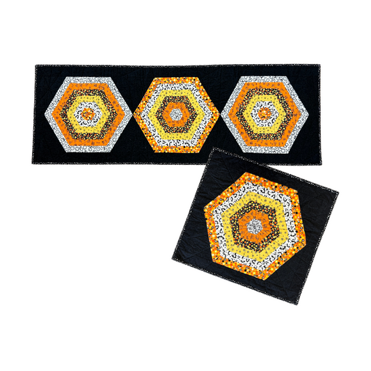 Halloween Hexies Table Runner