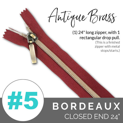 #5 Closed Zipper 24"