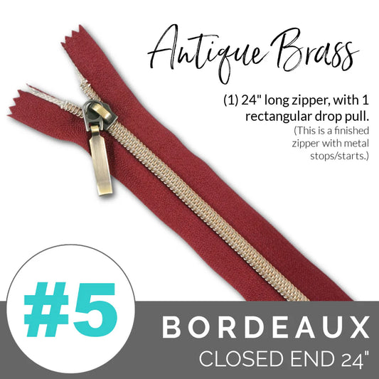 #5 Closed Zipper 24"