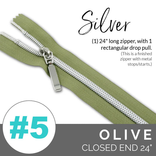 #5 Zip Beige EBZP5-OLV24SL