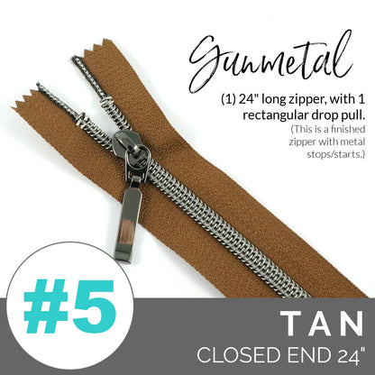 #5 Closed Zipper 24"