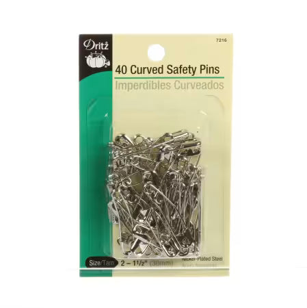 Curved Safety Pin 1 1/2in Size 2 (40)