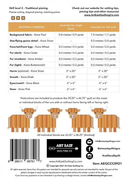Cattle Call Pattern