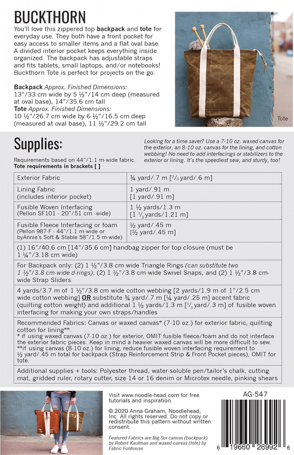 Buckthorn Backpack