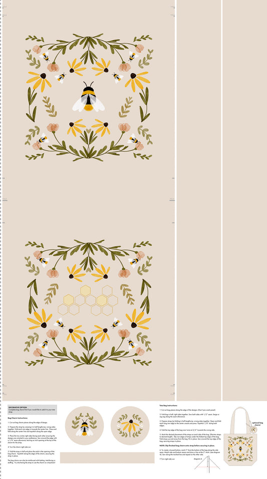 Humblebee Canvas Bag Panel