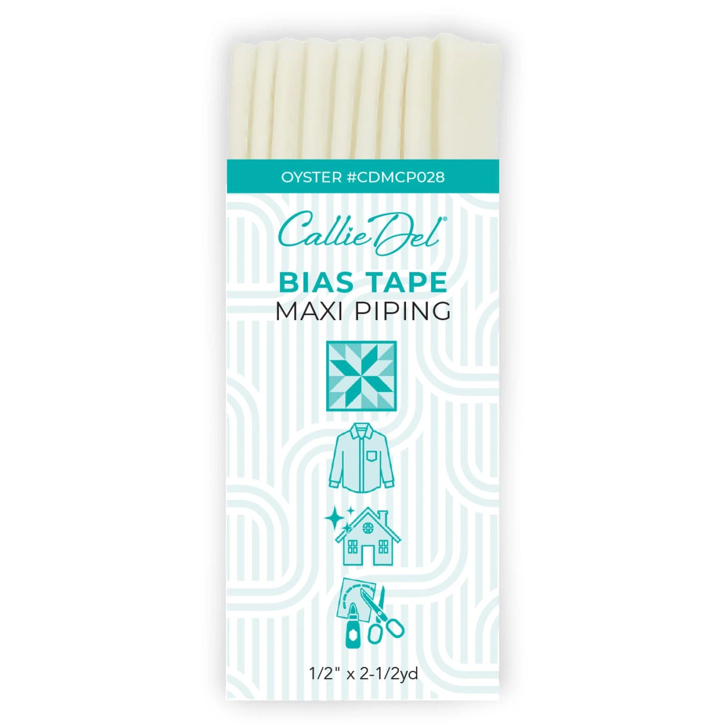 Bias Tape Maxi Piping - Oyster