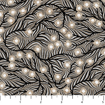 Rhythm & Leaves Black CL91044-99