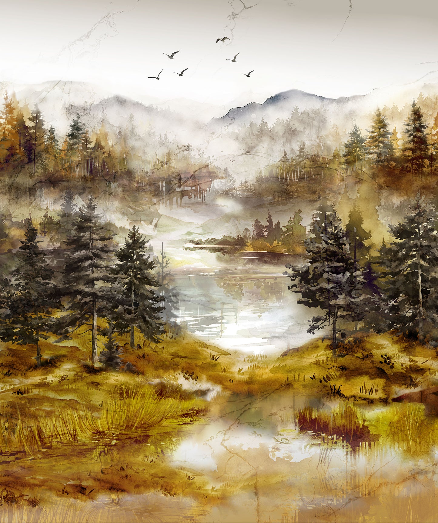Misty Morning Quilt Kit 72" x 88"