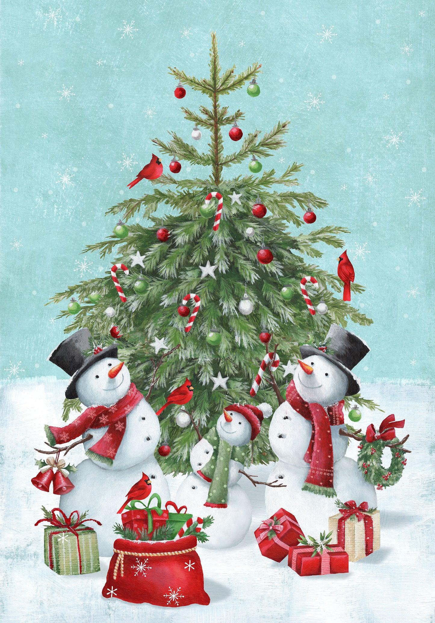 Holly Jolly Tree Panel