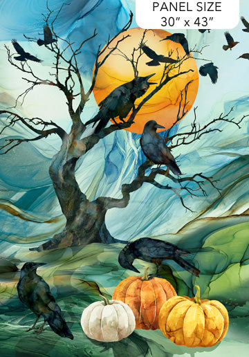 Raven's Call Quilt Panel