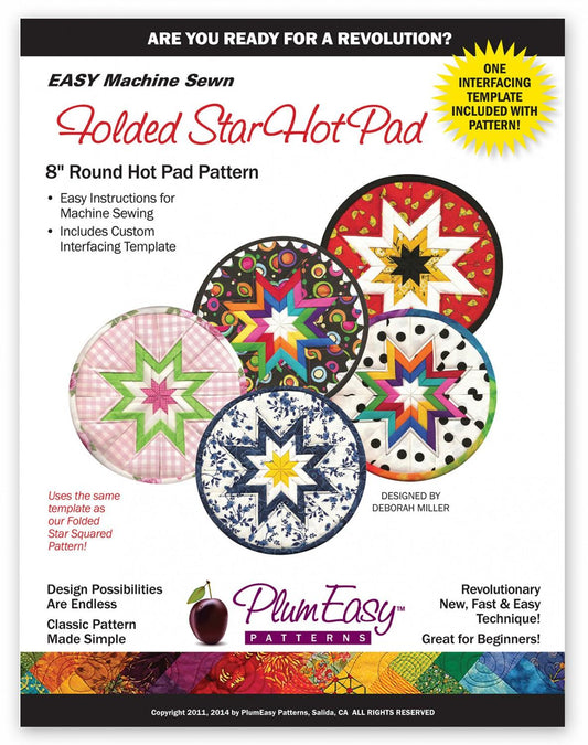 Folded Round Star Hot Pad Ptn